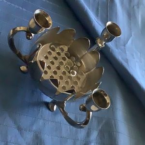 Vintage Silverplate Lotus Bowl